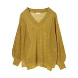 シャリ畦Vネックニットプルオーバー | earth music&ecology | 詳細画像38