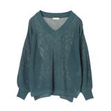 シャリ畦Vネックニットプルオーバー | earth music&ecology | 詳細画像39