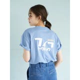 ブルー | FILA トウキョウバックカタカナTシャツ | earth music&ecology