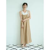 ベージュ | キャミワンピース | earth music&ecology