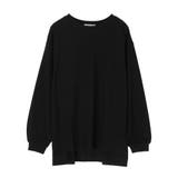 ブラック | SLP 4分袖ルーズプルオーバ | earth music&ecology