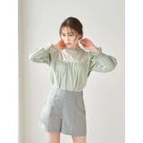 フロントレースブラウス | earth music&ecology | 詳細画像15