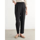 ブラック | スッキリリラックステーパードパンツ | earth music&ecology