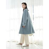 ノーカラーAラインコート | earth music&ecology | 詳細画像7