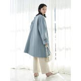ノーカラーAラインコート | earth music&ecology | 詳細画像8