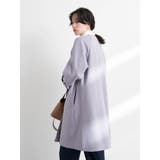 ノーカラーAラインコート | earth music&ecology | 詳細画像10