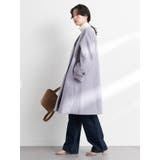 ノーカラーAラインコート | earth music&ecology | 詳細画像13