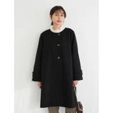 ノーカラーAラインコート | earth music&ecology | 詳細画像14