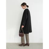 ノーカラーAラインコート | earth music&ecology | 詳細画像18