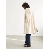 ノーカラーAラインコート | earth music&ecology | 詳細画像24