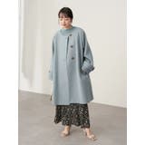 ノーカラーAラインコート | earth music&ecology | 詳細画像27