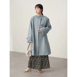 ノーカラーAラインコート | earth music&ecology | 詳細画像28