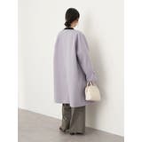 ノーカラーAラインコート | earth music&ecology | 詳細画像35
