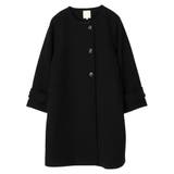 ノーカラーAラインコート | earth music&ecology | 詳細画像51