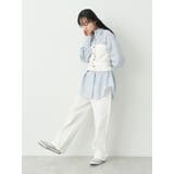 コットンツイルベルト付ビスチェ | earth music&ecology | 詳細画像7