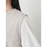 SET2点ベスト+バックプリーツブラウス | earth music&ecology | 詳細画像17