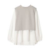 SET2点ベスト+バックプリーツブラウス | earth music&ecology | 詳細画像31