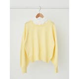 ライトイエロー | 襟付きニットプルオーバー | earth music&ecology 