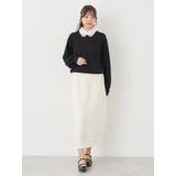 襟付きニットプルオーバー | earth music&ecology  | 詳細画像8 