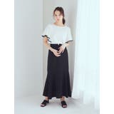 パイピングフレアスリーブカットソー | earth music&ecology | 詳細画像5