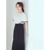 パイピングフレアスリーブカットソー | earth music&ecology | 詳細画像8