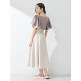 パイピングフレアスリーブカットソー | earth music&ecology | 詳細画像21