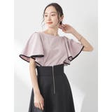 パイピングフレアスリーブカットソー | earth music&ecology | 詳細画像22