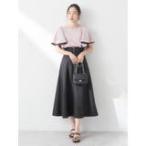 パイピングフレアスリーブカットソー | earth music&ecology | 詳細画像24