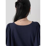 パイピングフレアスリーブカットソー | earth music&ecology | 詳細画像27