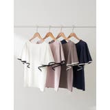 パイピングフレアスリーブカットソー | earth music&ecology | 詳細画像30