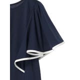 パイピングフレアスリーブカットソー | earth music&ecology | 詳細画像34