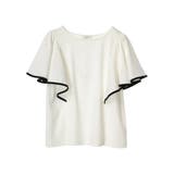 パイピングフレアスリーブカットソー | earth music&ecology | 詳細画像38