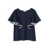 パイピングフレアスリーブカットソー | earth music&ecology | 詳細画像40