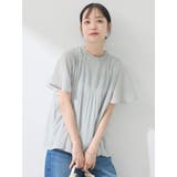 マジョリカプリーツ半袖ブラウス | earth music&ecology | 詳細画像1