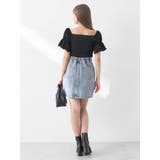 ビジューデニムミニスカート | earth music&ecology  | 詳細画像7 