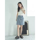 ビジューデニムミニスカート | earth music&ecology  | 詳細画像16 