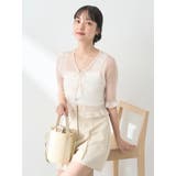 シアーラメフリルカーディガン | earth music&ecology  | 詳細画像12