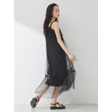 ドットチュールキャミワンピース | earth music&ecology  | 詳細画像3 