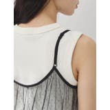 ドットチュールキャミワンピース | earth music&ecology  | 詳細画像14 