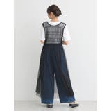 シャーリングチュールワンピース | earth music&ecology  | 詳細画像9 