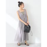 シャーリングチュールワンピース | earth music&ecology  | 詳細画像11 