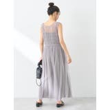 シャーリングチュールワンピース | earth music&ecology  | 詳細画像12 