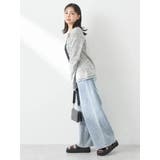 メランジリブカーディガン(gray) | earth music&ecology  | 詳細画像7