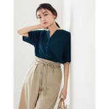 ブルーグリーン | 綿レーヨンサッカー調ギンガムシャツ | Green Parks 