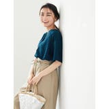 綿レーヨンサッカー調ギンガムシャツ | Green Parks  | 詳細画像11 