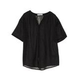 綿レーヨンサッカー調ギンガムシャツ | Green Parks  | 詳細画像18 