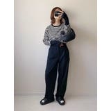 指穴ボーダーカットプルオーバー | Green Parks  | 詳細画像2 