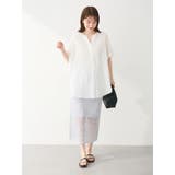 2way メッシュ編みニットIラインスカート(ペチ付き) | Green Parks | 詳細画像2