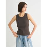 チャコールグレー | ・SUGAR SPOONリブタンクトップ(パット付) | Green Parks