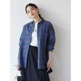 チェックネイビー | 綿ビエラチェックシャツ | AMERICAN HOLIC